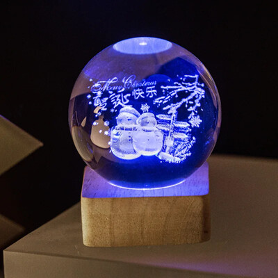 Minge de cristal 3D Sistem solar galaxie luminoasă Seria nor de ploaie Globe de cristal Lumină de noapte sculptată Decorare dormitor Cadou de aniversare
