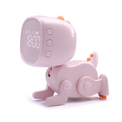 Ceas cu alarmă pentru copii, ceas pentru antrenament pentru somn, lumini de noapte, ceas digital cu dinozaur de birou