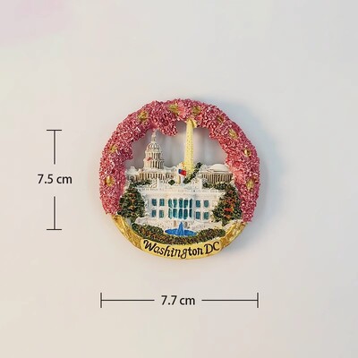 Drapelul Washington Eagle Of The United Pictat manual Magneți pentru frigider 3D Suveniruri pentru turism Irlanda Autocolante magnetice pentru frigider