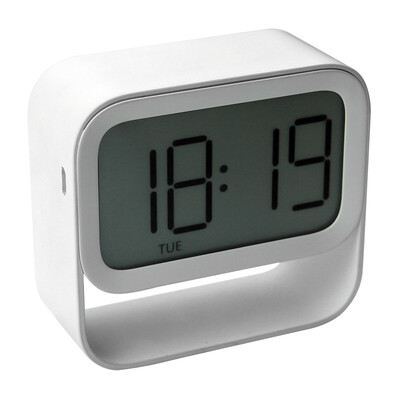 Lampă cu ceas cu buclă Ceas cu alarmă digitală LED Design cu lumină de noapte Ceasuri de birou Decorare masă pentru acasă Baterie încorporată de 1200 mAh