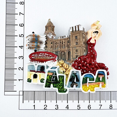 Autocolante pentru frigider, Spania, Malaga, Burgos, Cordoba