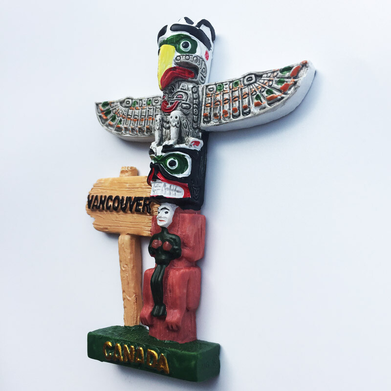 Suveniruri de călătorie în Canada Autocolante magnetice pentru frigider Decor creativ pentru acasă Cadouri pentru copii Magneți pentru frigider din rășină Suveniruri Vancouver