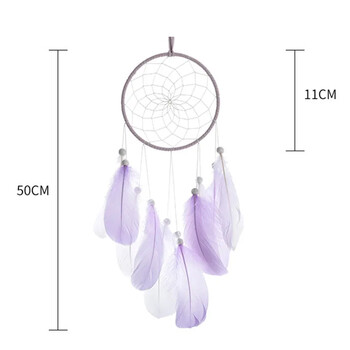 Nordic Hanging Decoration Feather Dream Catcher Circular Feathers Wall Habitacion Decor for Kids Home Decoracion Photography