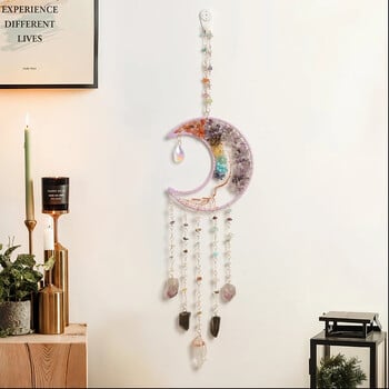 Dream Catcher Crystal Stone Χειροποίητο Wind Chime Suncatcher Κρεμαστό Δωμάτιο Κρεμαστά Διακοσμητικά Δώρα γενεθλίων Φεστιβάλ Γενεθλίων Διακόσμηση σπιτιού