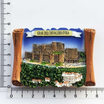 Magneți magnetici pentru frigider pentru Siria, cadou memorial de călătorie, autocolant magnetic pentru frigider pictat în rășină pentru decorarea casei