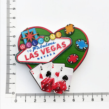 American Las Vegas Travel Fridge Magnets Resin UV World Tourism Collection Magnetic Fridge Magnet Craft Souvenirs