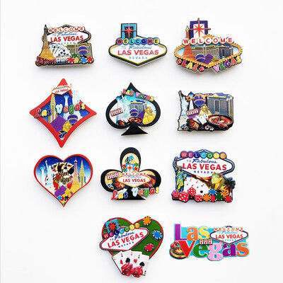 Magneți pentru frigider de călătorie american Las Vegas Rășină UV World Tourism Collection Magnetic pentru frigider Suveniruri artizanale