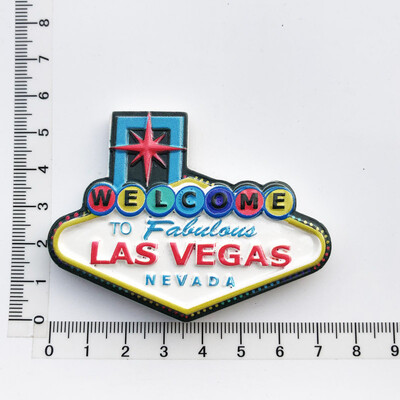 Magneți pentru frigider de călătorie american Las Vegas Rășină UV World Tourism Collection Magnetic pentru frigider Suveniruri artizanale