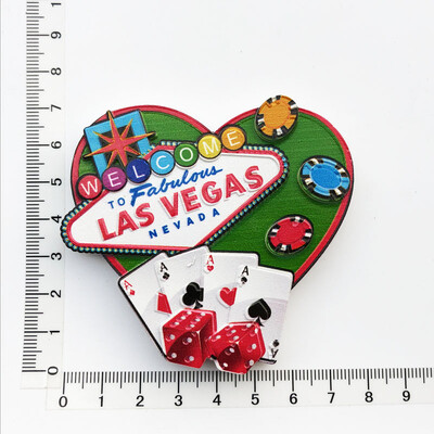 Magneți pentru frigider de călătorie american Las Vegas Rășină UV World Tourism Collection Magnetic pentru frigider Suveniruri artizanale