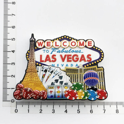 Magneți pentru frigider de călătorie american Las Vegas Rășină UV World Tourism Collection Magnetic pentru frigider Suveniruri artizanale