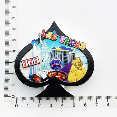 Magneți pentru frigider de călătorie american Las Vegas Rășină UV World Tourism Collection Magnetic pentru frigider Suveniruri artizanale