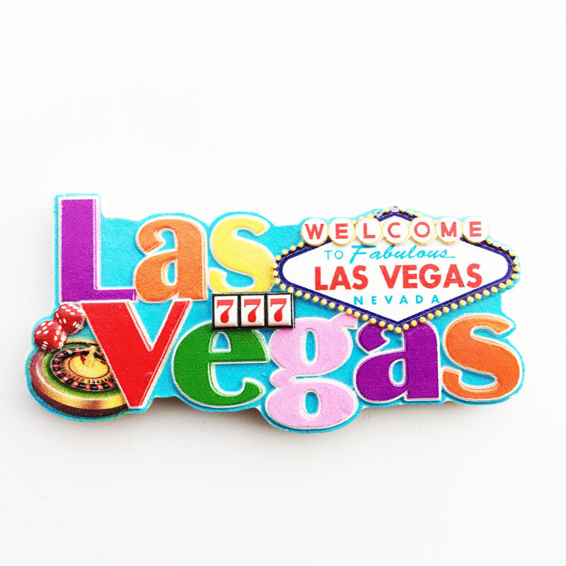 Magneți pentru frigider de călătorie american Las Vegas Rășină UV World Tourism Collection Magnetic pentru frigider Suveniruri artizanale