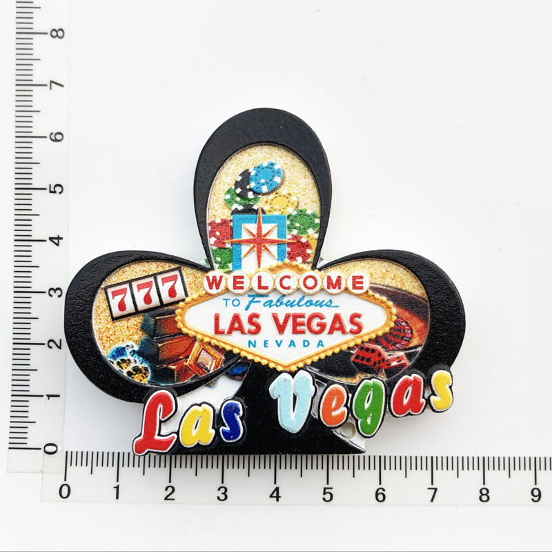 Magneți pentru frigider de călătorie american Las Vegas Rășină UV World Tourism Collection Magnetic pentru frigider Suveniruri artizanale