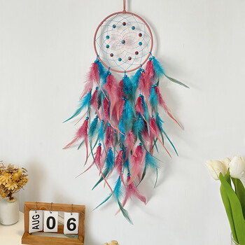 Dream Catcher Χειροποίητα πολύχρωμα φτερά Wind Chimes Σαλόνι Υπνοδωμάτιο Κρεμαστά Στολίδια Δώρα Φεστιβάλ Χειροτεχνίες διακόσμησης σπιτιού