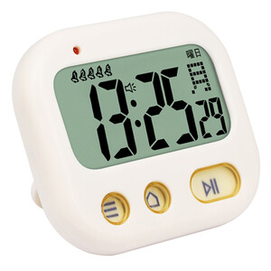 TXL nou Mini ceas cu alarmă pentru copii Cronometru de buzunar pentru studenți japonezi Ceas cu alarmă cu amânare vibrantă Afișare digitală a zilei 5 alarme disponibile