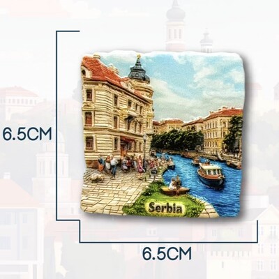 Europa Serbia Rășină 3D Magneți Frigider Suveniruri Turism Autocolant Frigider Decorat Artizanat Cadou