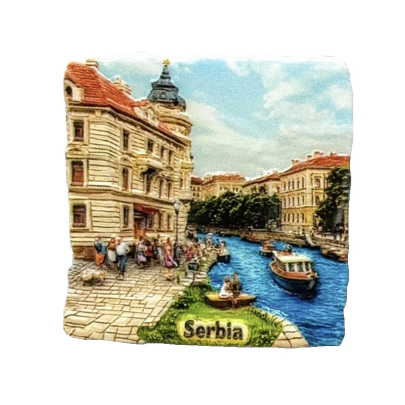 Europa Serbia Rășină 3D Magneți Frigider Suveniruri Turism Autocolant Frigider Decorat Artizanat Cadou