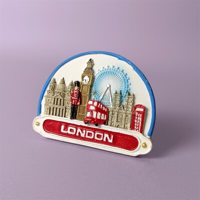 Europa Marea Britanie atractii turistice Autocolante magnetice pentru frigider Marea Britanie Londra Suveniruri lucrate manual Magneti pentru frigider Cadou colectie
