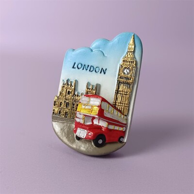 Europa Marea Britanie atractii turistice Autocolante magnetice pentru frigider Marea Britanie Londra Suveniruri lucrate manual Magneti pentru frigider Cadou colectie