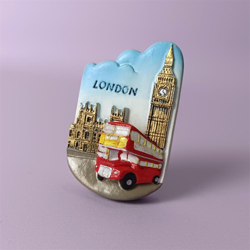 Europa Marea Britanie atractii turistice Autocolante magnetice pentru frigider Marea Britanie Londra Suveniruri lucrate manual Magneti pentru frigider Cadou colectie