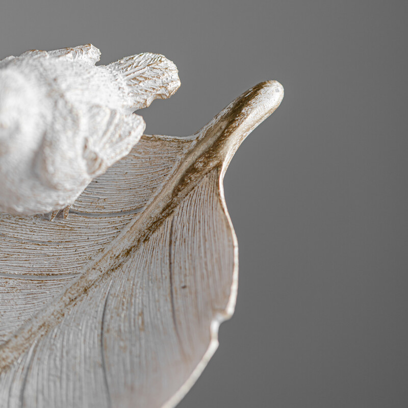 Tavă din rășină cu pene de pasăre- Organizator elegant multifuncțional pentru decorarea interioară, depozitarea produselor cosmetice și a bijuteriilor