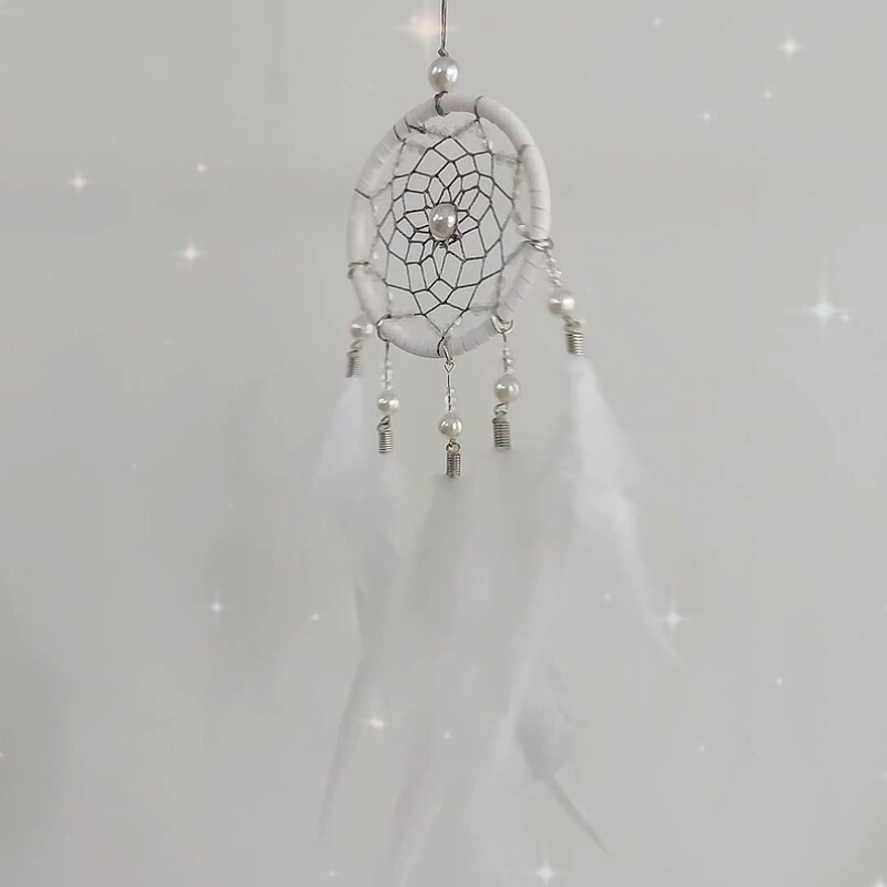 Svajonių gaudytojas Automobilio ornamentas Automobilio interjeras Kabantis pakabukas Aksesuaras Miegamojo apdaila Vėjo varpeliai namams Plunksnos amatų dovana