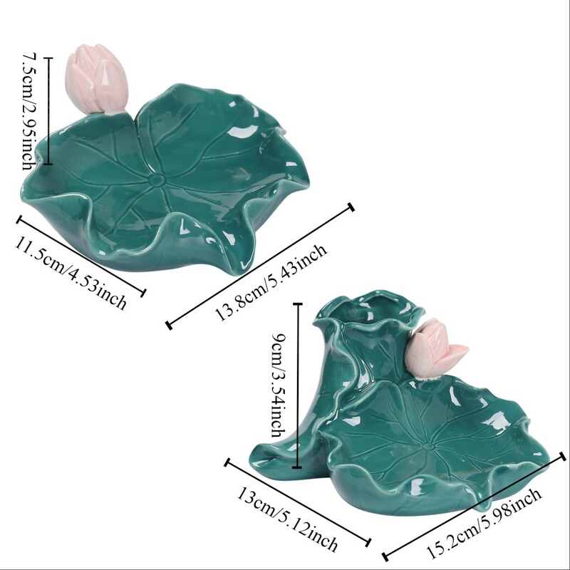 Simplicity Ceramics Lotus Leaf Cutie de săpun Suport de scurgere Vasă de săpun Suport pentru periuță de dinți Organizator de săpun de lux Suport de uscare pentru săpun pentru baie