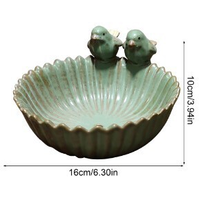 Farfurie din ceramică pentru păsări cu fructe Nordic Acasă Sufragerie de birou Gustare Tavă cu bomboane Tavă creativă pentru depozitare chei Scurgere de baie Sapună