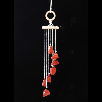 Runyangshi Natural Crystal Stone Wind Chime Rough Raw Quartz κρεμαστό μενταγιόν παράθυρο Θεραπευτική διακόσμηση σπιτιού