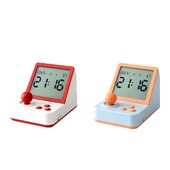 Ceas cu alarmă mic, temporizator, formă consolă de jocuri, ceas digital multifuncțional ușor, ceas de masă de birou pentru dormitor de lângă pat