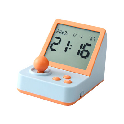 Ceas cu alarmă mic, temporizator, formă consolă de jocuri, ceas digital multifuncțional ușor, ceas de masă de birou pentru dormitor de lângă pat