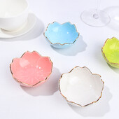 Vasă din ceramică cu flori Vasă pentru condimente Vasă din ceramică Sakura Vasă cu flori de cireș Vasă cu sos Platos Vasă cu flori pentru bucătărie