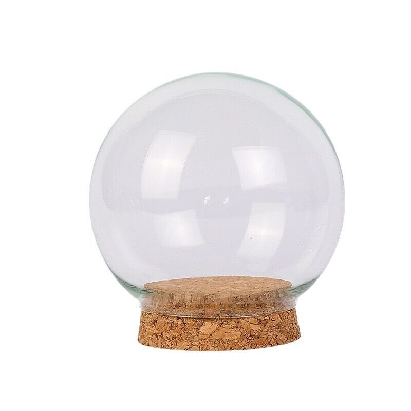 1 buc 50mm 65mm 80mm 100mm 120mm DIY sticla cu bile de sticla Globul de apa gol Globul de zapada de Craciun Facerea globului de sticla gol cu borcan de pluta