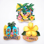 Sandale Hawaii pentru plăci de surf lucrate manual, Magnet de frigider 3D din rășină, Suveniruri turistice, Autocolante magnetice pentru frigider, SUA, 1 buc.