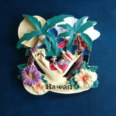 Sandale Hawaii pentru plăci de surf lucrate manual, Magnet de frigider 3D din rășină, Suveniruri turistice, Autocolante magnetice pentru frigider, SUA, 1 buc.