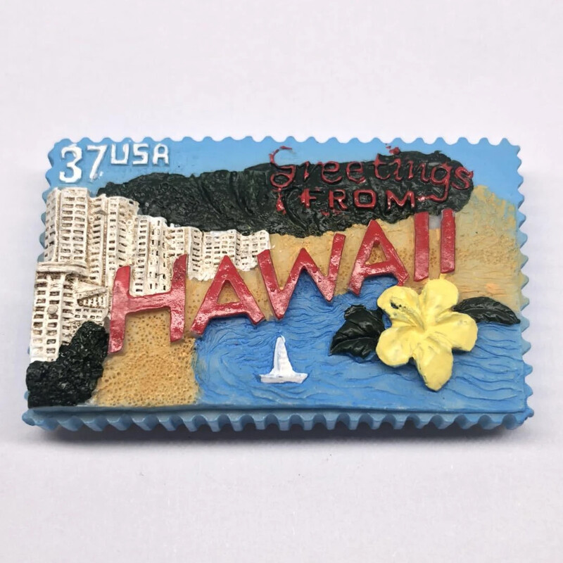 Sandale Hawaii pentru plăci de surf lucrate manual, Magnet de frigider 3D din rășină, Suveniruri turistice, Autocolante magnetice pentru frigider, SUA, 1 buc.