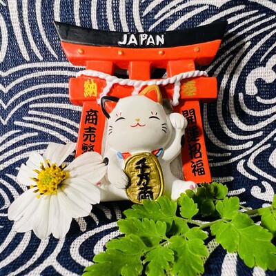 Autocolant pentru frigider în stil japonez Atracții turistice Suveniruri Mobilier pentru pisici Mobilier decorativ din rășină Cadou de colecție【s1-01】