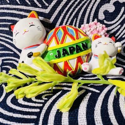 Autocolant pentru frigider în stil japonez Atracții turistice Suveniruri Mobilier pentru pisici Mobilier decorativ din rășină Cadou de colecție【s1-01】