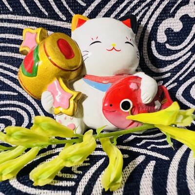 Autocolant pentru frigider în stil japonez Atracții turistice Suveniruri Mobilier pentru pisici Mobilier decorativ din rășină Cadou de colecție【s1-01】