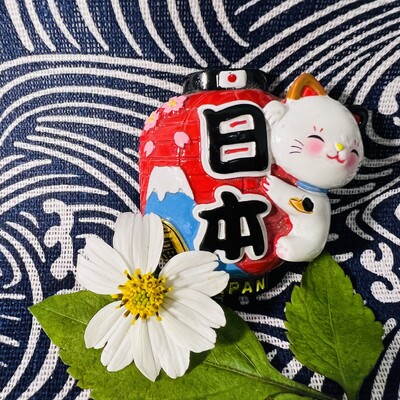 Autocolant pentru frigider în stil japonez Atracții turistice Suveniruri Mobilier pentru pisici Mobilier decorativ din rășină Cadou de colecție【s1-01】
