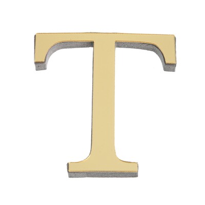 10CM 26 английски букви Стикер за стена 3D огледало Акрилен златен стикер за стена Стикери Самозалепващи се домашно парти декор Стенопис