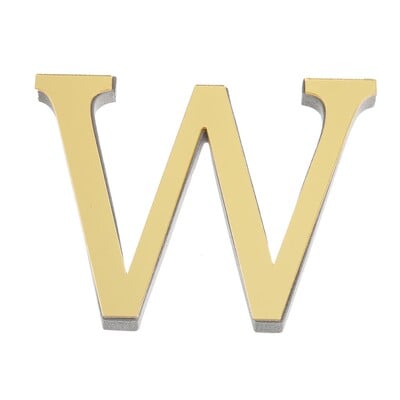 10CM 26 английски букви Стикер за стена 3D огледало Акрилен златен стикер за стена Стикери Самозалепващи се домашно парти декор Стенопис