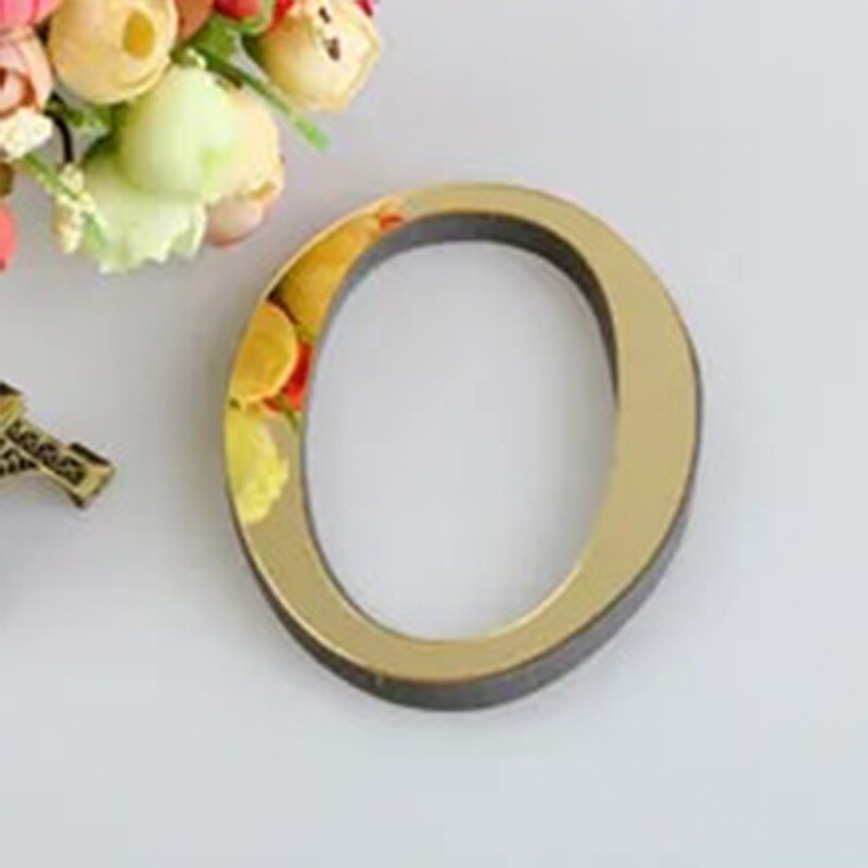 10CM 26 английски букви Стикер за стена 3D огледало Акрилен златен стикер за стена Стикери Самозалепващи се домашно парти декор Стенопис