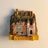 Germania，Heidelberg，cladiri emblematice，Stereoscopic 3D，Suveniruri turistice，Pictură pe rășină，Decor pentru casă，Magneți pentru frigider