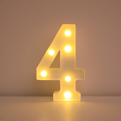 Nume Decorative Nunta Litere Alfabet Litere LED Lumini Luminoase Număr Lampă Night Light Party Baby Dormitor Decorare Acasă