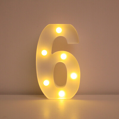 Nume Decorative Nunta Litere Alfabet Litere LED Lumini Luminoase Număr Lampă Night Light Party Baby Dormitor Decorare Acasă