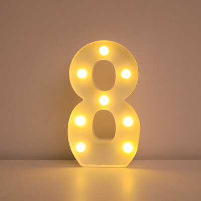 Nume Decorative Nunta Litere Alfabet Litere LED Lumini Luminoase Număr Lampă Night Light Party Baby Dormitor Decorare Acasă