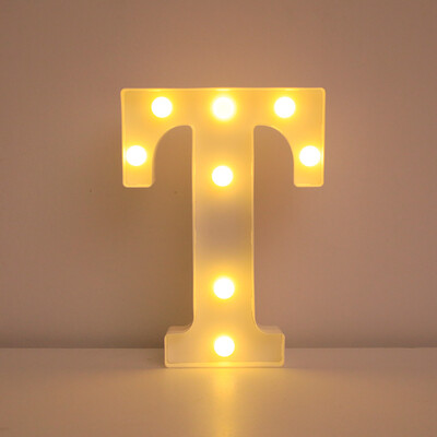 Nume Decorative Nunta Litere Alfabet Litere LED Lumini Luminoase Număr Lampă Night Light Party Baby Dormitor Decorare Acasă