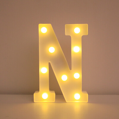 Nume Decorative Nunta Litere Alfabet Litere LED Lumini Luminoase Număr Lampă Night Light Party Baby Dormitor Decorare Acasă