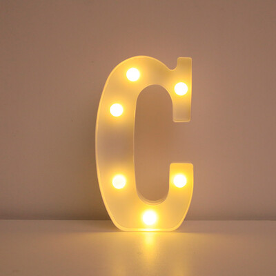 Nume Decorative Nunta Litere Alfabet Litere LED Lumini Luminoase Număr Lampă Night Light Party Baby Dormitor Decorare Acasă